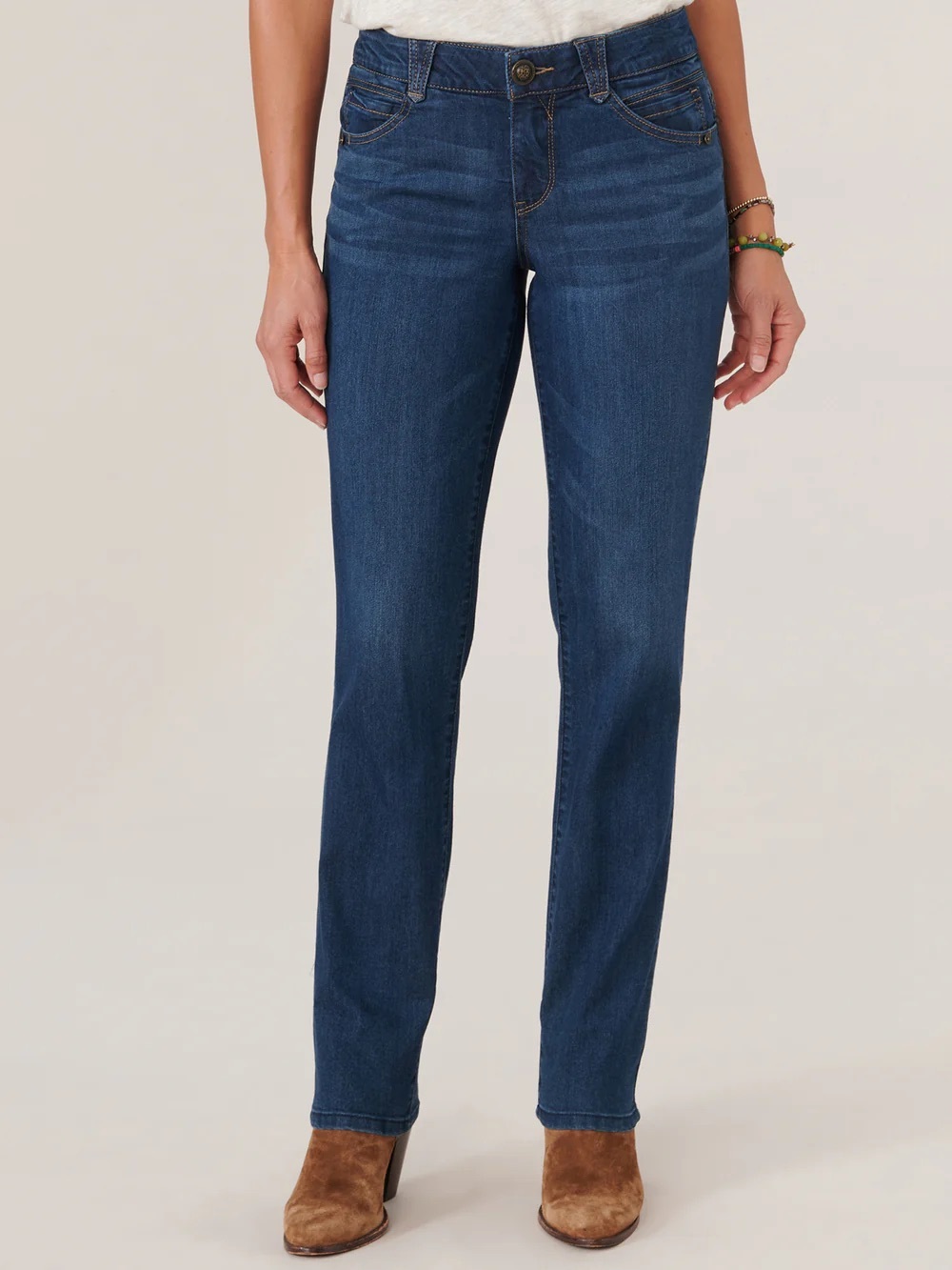 Democracy Absolution Straight Leg Women's Jeans in Dark Blue